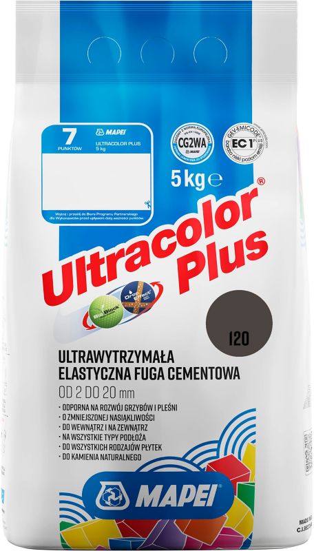 Fuga elastyczna Mapei Ultracolor Plus 120 czarna 5 kg