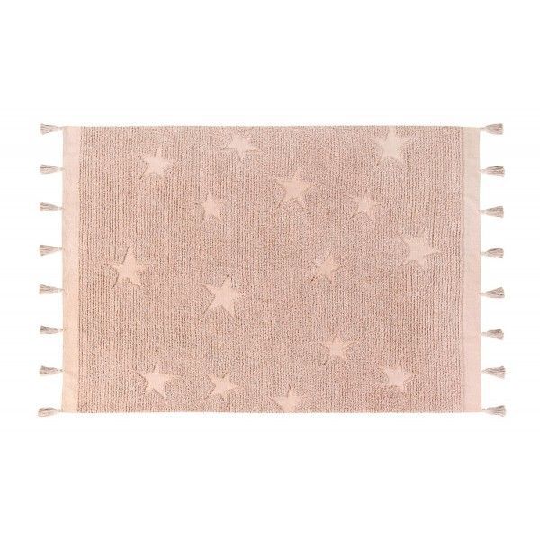 Dywan Lorena Canals dziecięcy HIPPY STARS VINTAGE NUDE 120x175 różowy 1 szt