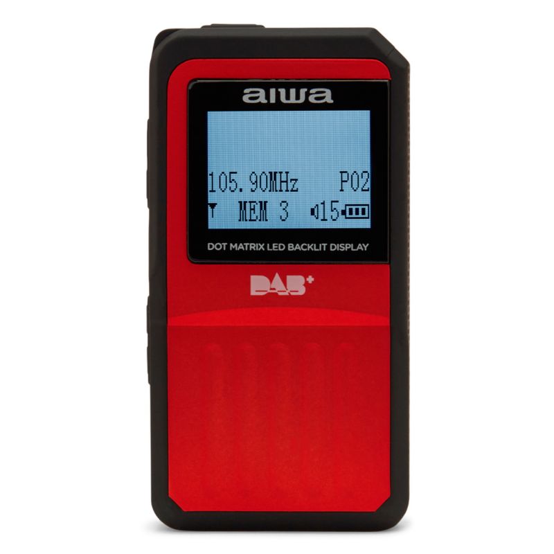 Przenośne Radio AIWA RD-20DAB/RD DAB+/FM Czerwone 1szt.