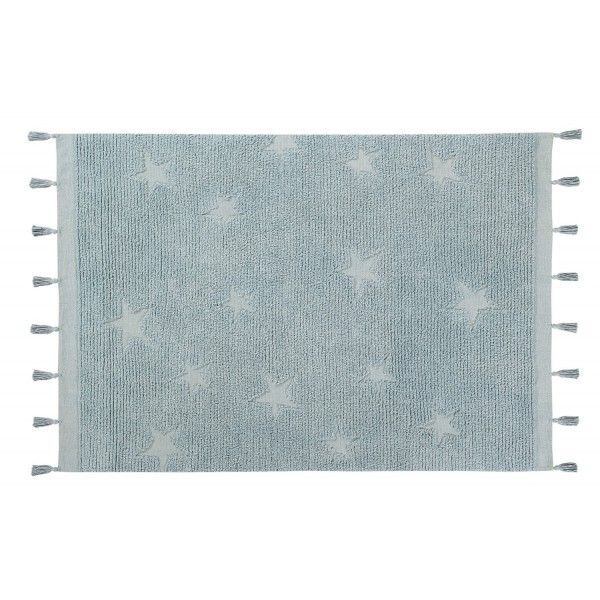 Dywan Lorena Canals dziecięcy HIPPY STARS AQUA BLUE 120x175 niebieski 1 szt