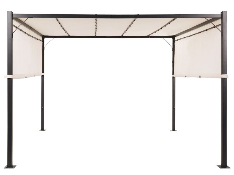 Pergola ogrodowa Z LED Beżowy Parga 1 szt.