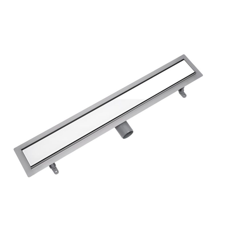 Odpływ liniowy Vogi ruszt białe szkło 80 cm stalowy 1 szt.