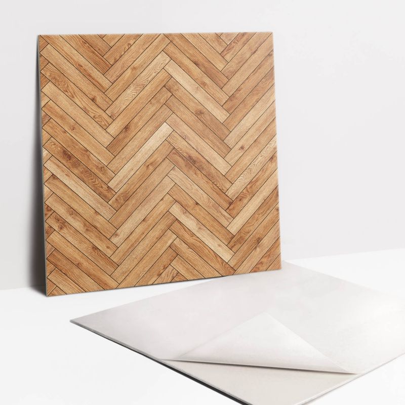 Kafelki samoprzylepne Tulup Drewniany parkiet 30x30 cm 9 szt.