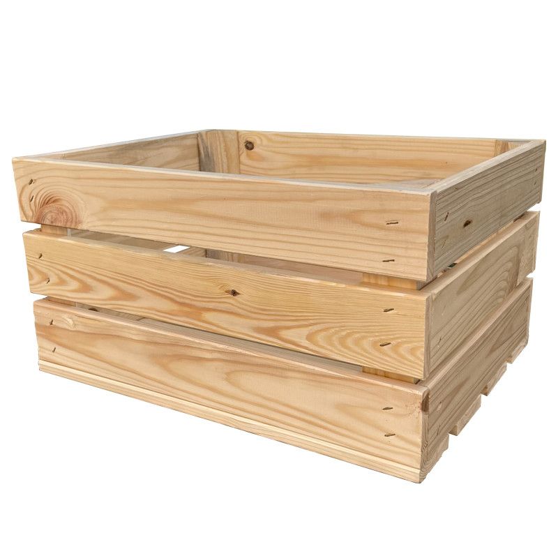 Drewniana skrzynka 4iQ Group 40x30,5x21cm naturalna 1szt.