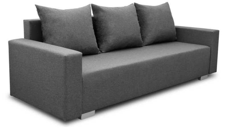 Sofa z funkcją spania z pojemnikiem Bonni Burgos Grafit 1 szt.