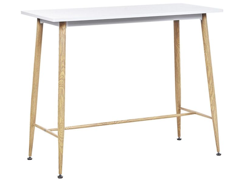Stół barowy Chaves 50 cm 110 cm Biały 1 szt.