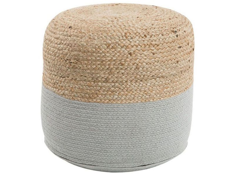 Puf Dalama Juta Jasnoszar styl Boho 1 szt.