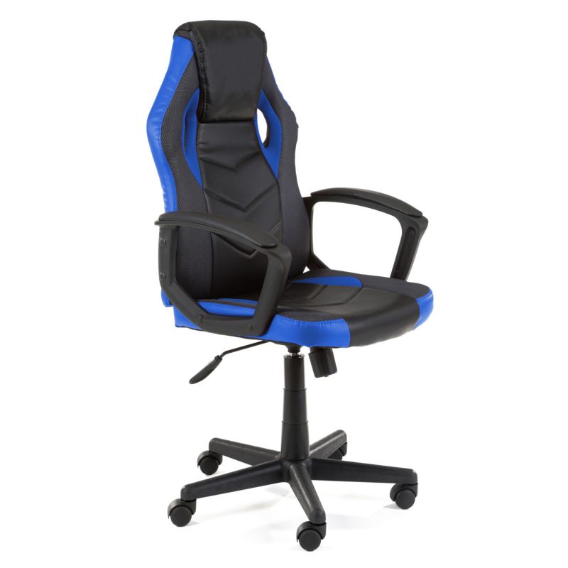 Fotel Gamingowy FG19 Czarno Niebieski 1 szt.