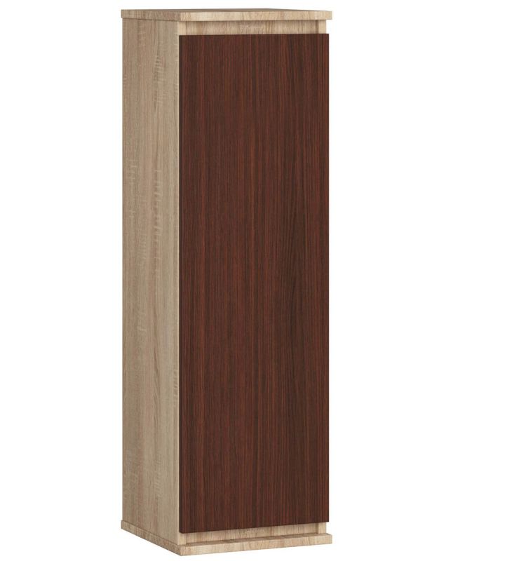 Szafka Akord W30 Dąb Sonoma 30 cm 1 drzwi kolor Wenge mat 3 półki 30x30x99 cm 1 szt.
