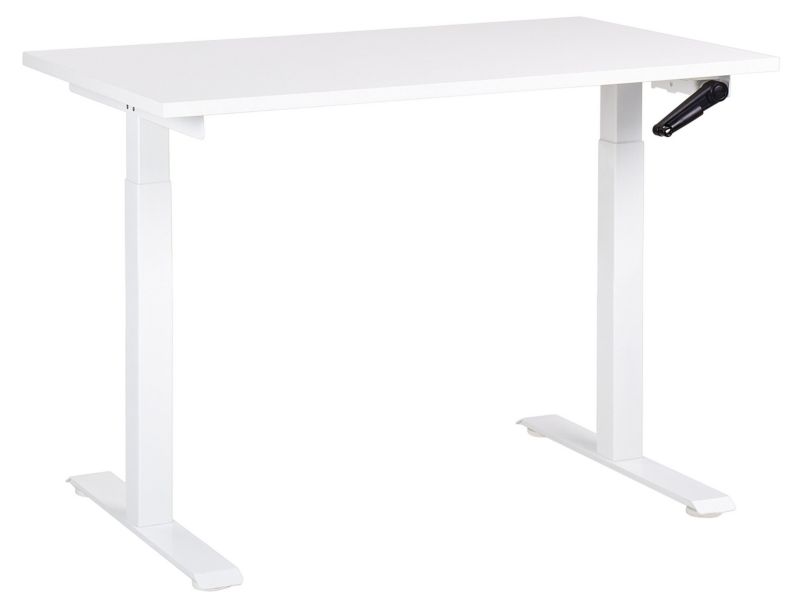 Biurko regulowane Manualny Biały Destines 120 x 72 cm 1 szt.