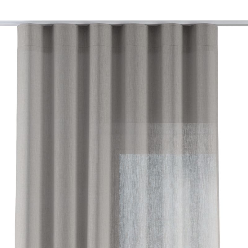 Zasłona na taśmie wave Dekoria 140x260 cm jasno beżowy 1 szt.