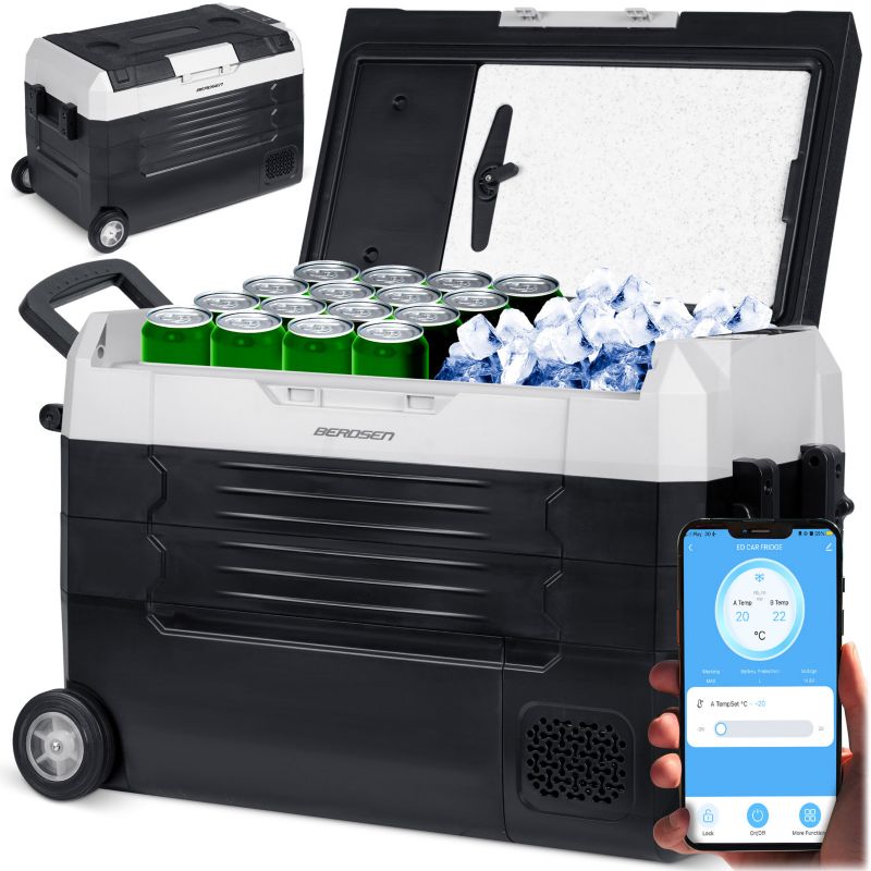 Lodówka turystyczna Berdsen Icemax 400 kompresorowa samochodowa zamrażarka 12V 100-240V 40l 1 szt.