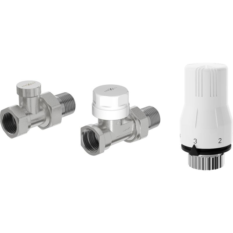 Zestaw termostatyczny prosty Mexen G02 nikiel W914-012-928-01 1 szt.