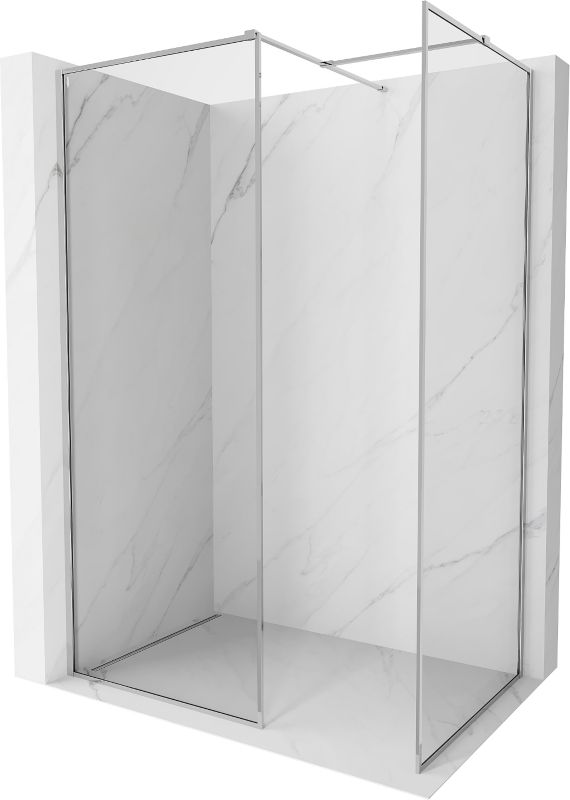 Ścianka prysznicowa walk-in Mexen Kioto-F chrom transparent 90x70 cm 1 szt.