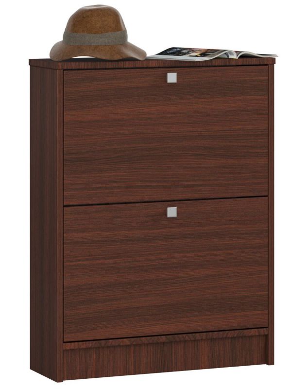 Szafka na buty Akord Wenge 60 cm 2 drzwi kolor Wenge mat 2 półki 60x20x80 cm 1 szt.