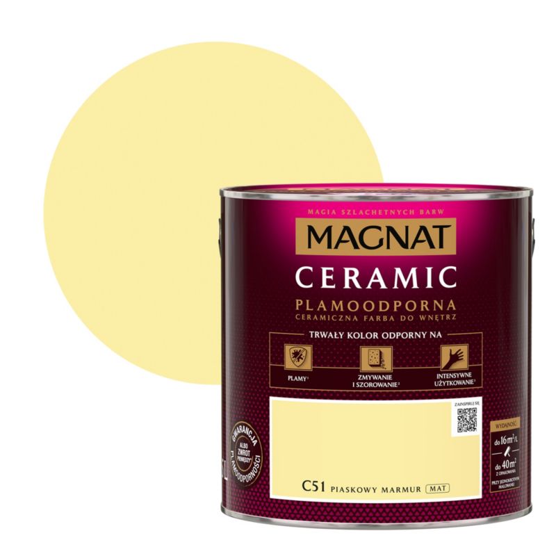 Farba Magnat Ceramic C51 piaskowy marmur 2,5 l