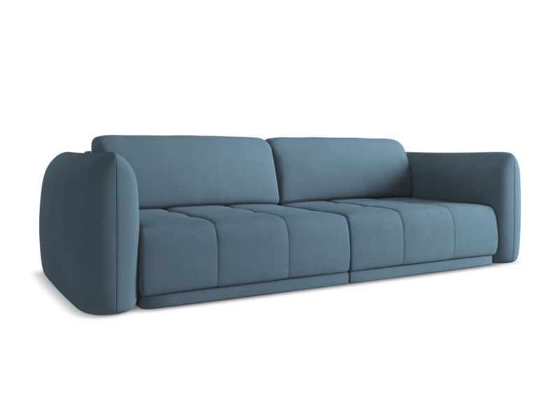 Kanapa 4-osobowa Makamii Hoku z tkaniny szenilowej 250x105 cm jeans 1 szt.