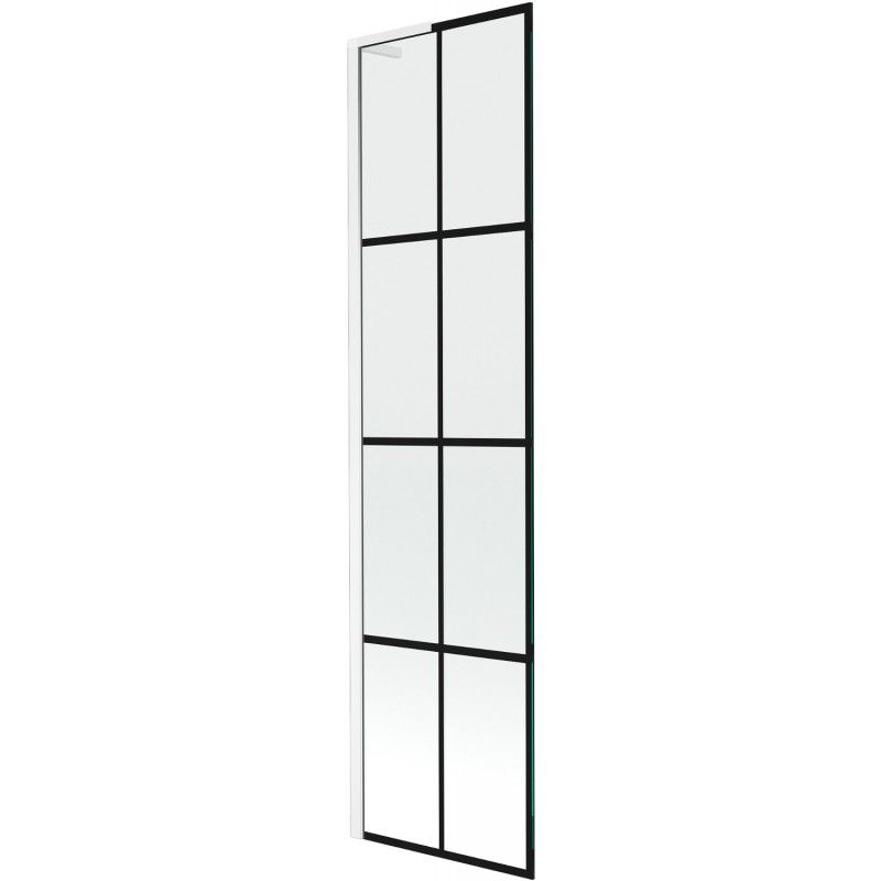 Parawan nawannowy Mexen Next L czarny wzór/biały 50x150 cm 1 szt.