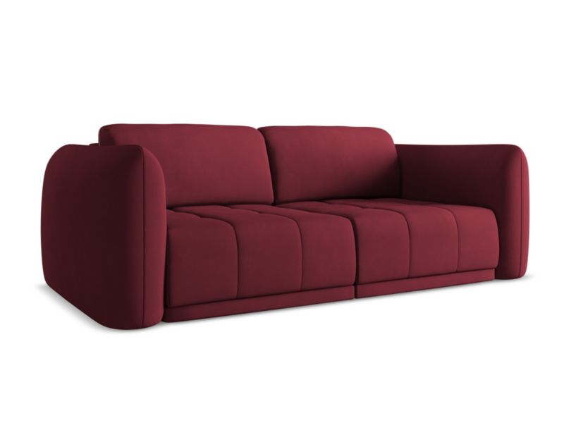 Kanapa 3-osobowa Makamii Hoku z tkaniny szenilowej 210x105 cm bordo 1 szt.