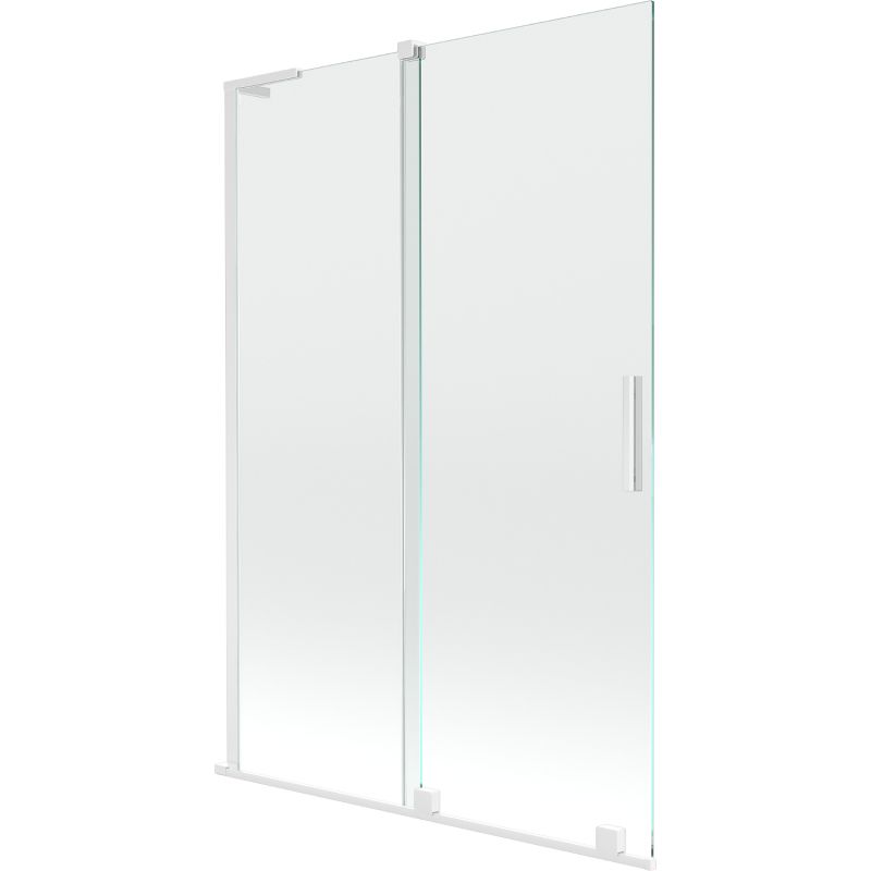 Parawan nawannowy rozsuwany Mexen Velar L biały 120x150 cm 1 szt.
