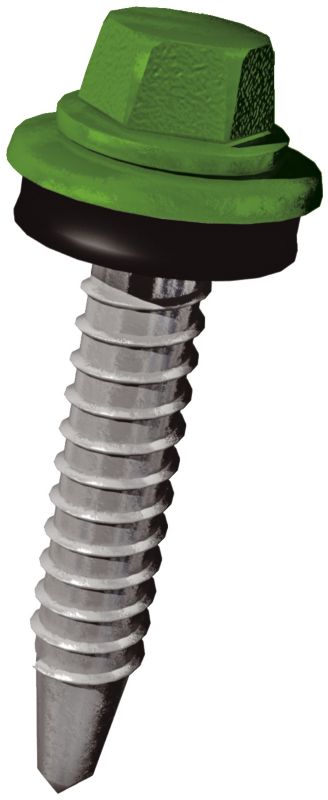 Wkręty samowiercące Diall 4,8 x 35 mm zielone 20 szt.