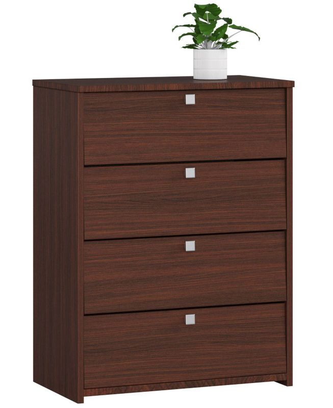 Szafka na buty Akord Wenge 60 cm 4 drzwi kolor Wenge mat 4 półki 60x33x80 cm 1 szt.