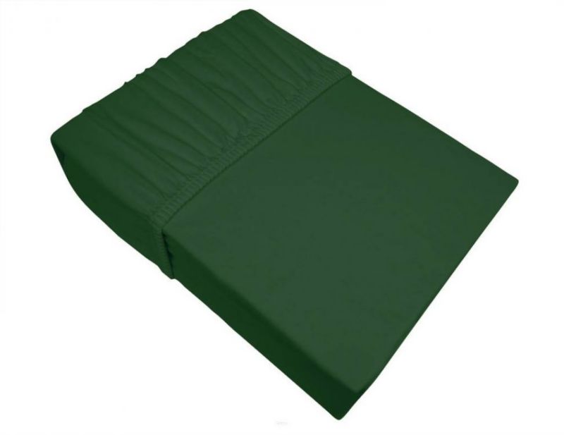 Prześcieradło Greno z gumką frotte Bielbaw 140x200 butelkowa zieleń 175 g/m2 Premium 1 szt