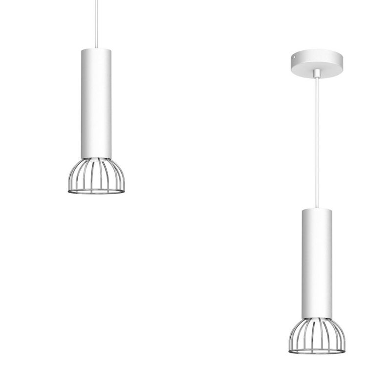 Lampa wisząca Milagro Dante Silver 1x mini gu10 czarno-srebrna 1 szt.