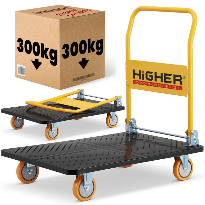 Wózek magazynowy transportowy składany HIGHER PRO 300kg LH10-300 1 szt