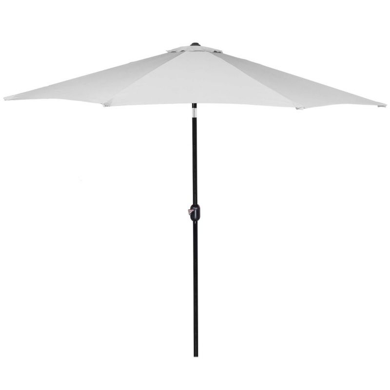 Parasol ogrodowy Springos 300 cm składany łamany na balkon i taras jasnoszary 1 szt.