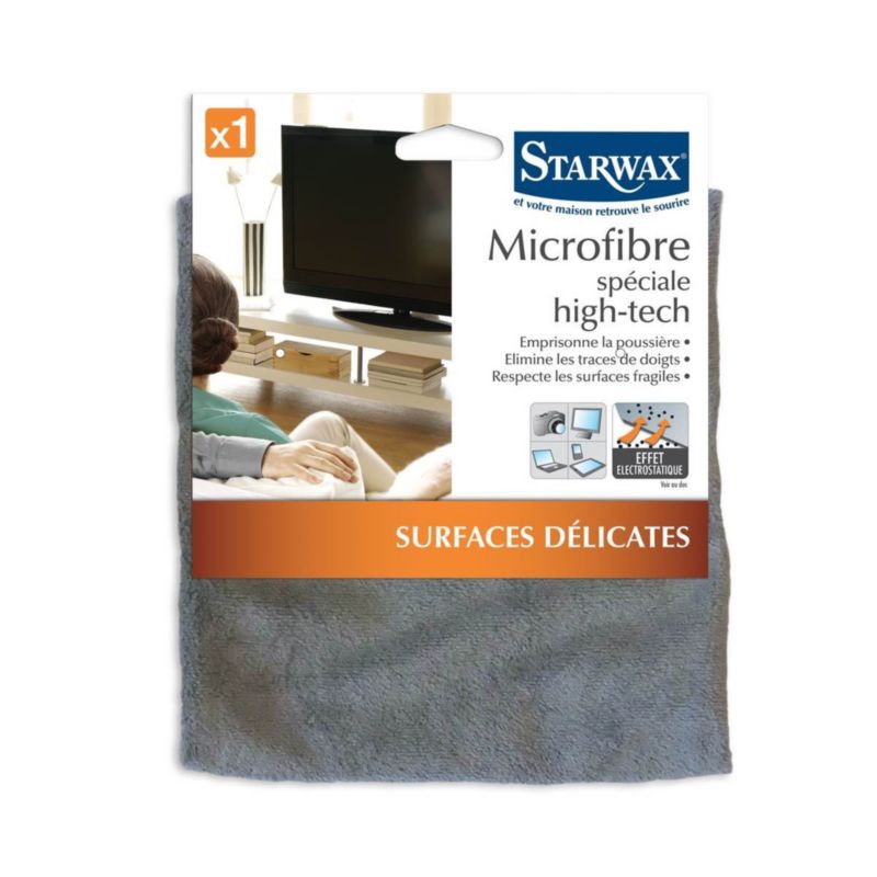 Specjalna mikrofibra High-Tech Starwax, miękka, elektrostatyczna, skutecznie zbiera kurz 1 szt.