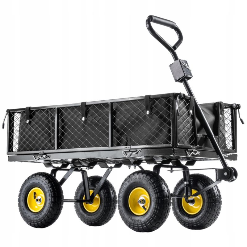 Wózek KADAX Ogrodowy Taczka Transportowy Przyczepka 300kg Z Plandeką Duży 1szt.