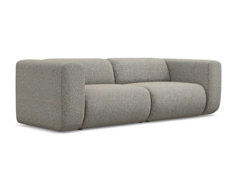 3-osobowa kanapa modułowa Makamii Ekahi z tkaniny strukturalnej 228x89 cm ciemny beż 1 szt.