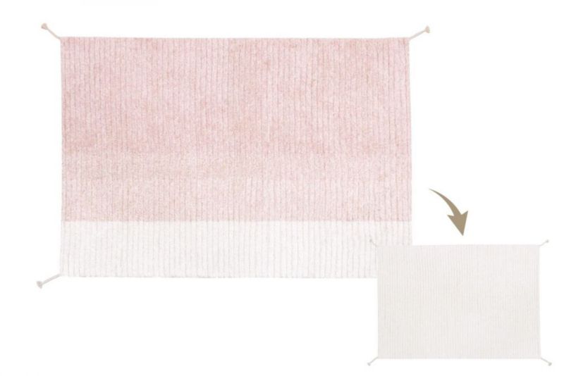 Dywan Lorena Canals dziecięcy GELATO PINK 120x160 różowy/beżowy dwustronny 1 szt