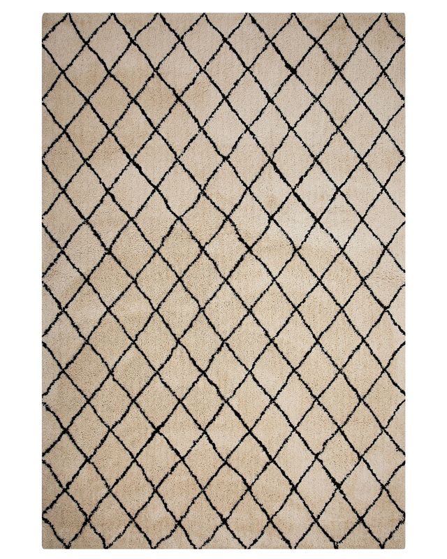 Dywan 200 x 300 cm beżowo-czarny Midyat 1 szt.