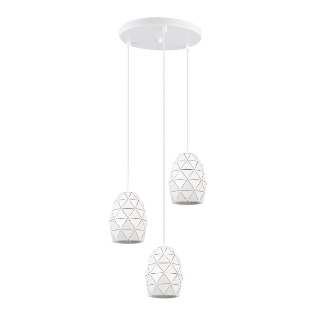 Lampa wisząca Harley 3 x 40W E27 biały