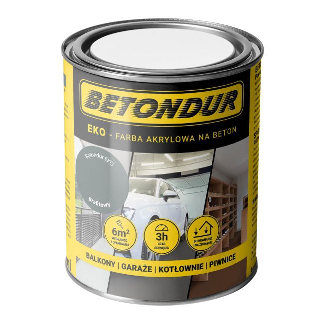 Farba do betonu Betondur Eko grafitowa 0,75 l