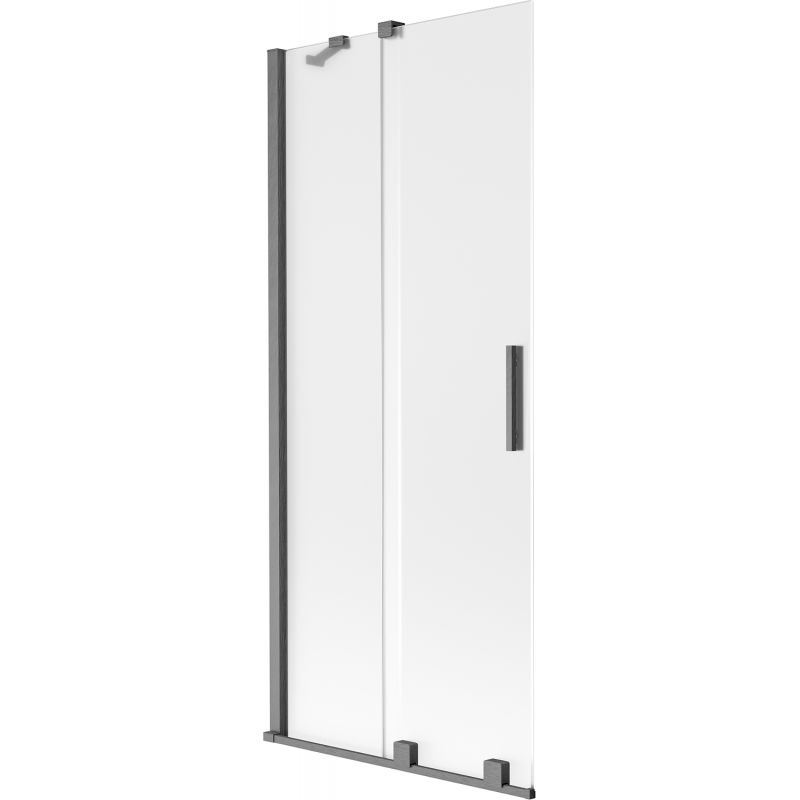 Parawan nawannowy rozsuwany Mexen Velar gun gray 80x150 cm 1 szt.
