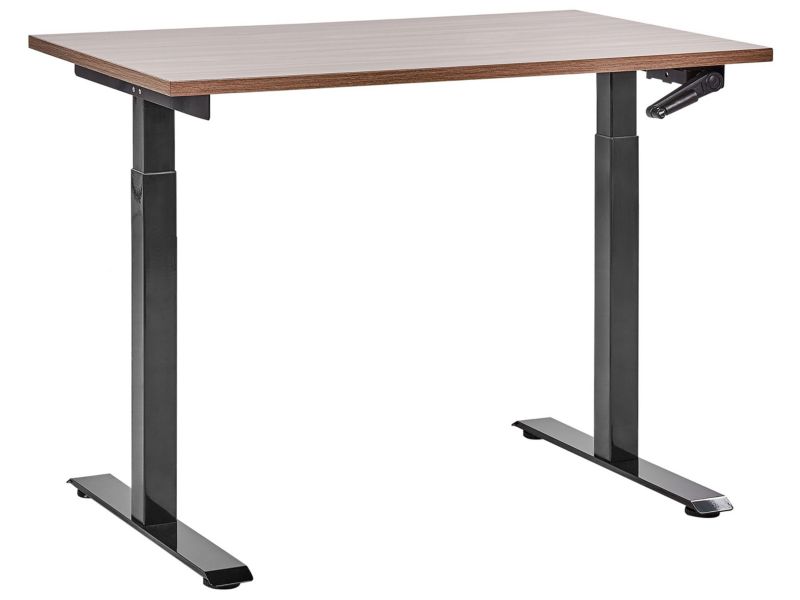 Biurko regulowane Manualny Ciemne drewno Destines 120 x 72 cm 1 szt.