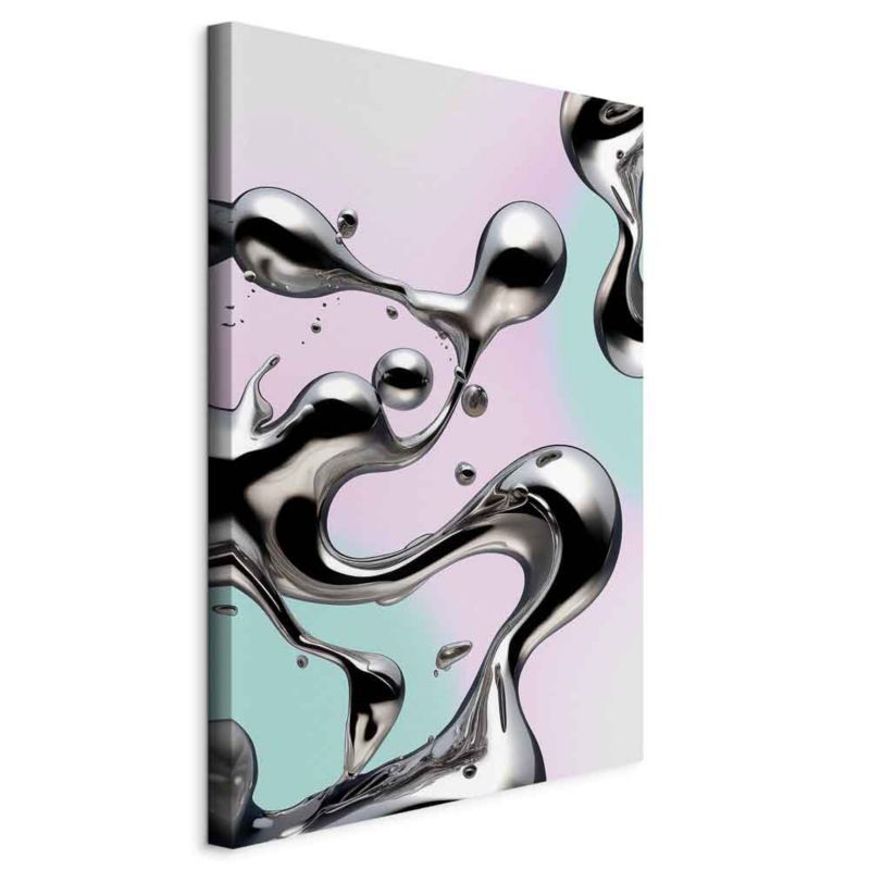 Obraz Artgeist Metaliczne Płynności 80 x 120 cm płótno włoskie 1 szt