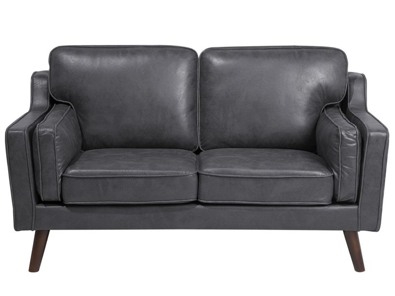 Sofa 2-osobowa ekoskóra szara Lokka 1 szt.