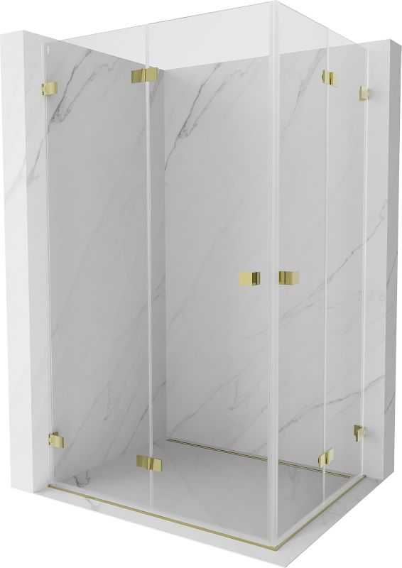 Kabina prysznicowa składana Mexen Lunar-F złota 90x80 cm 836-090L-080P-50-00 1 szt.