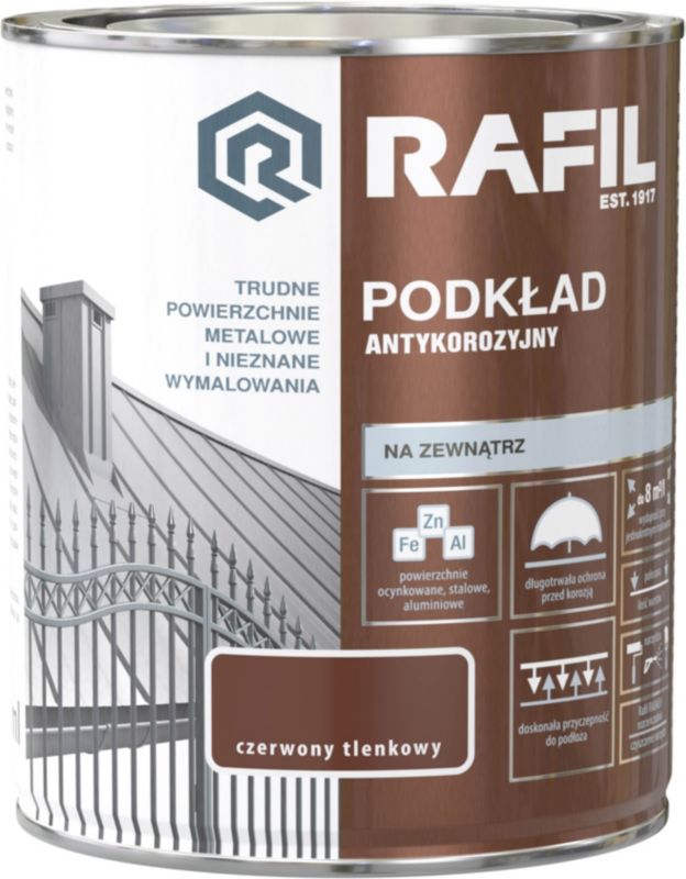 Podkład antykorozyjny Śnieżka Rafil czerwony tlenkowy 0,75 l
