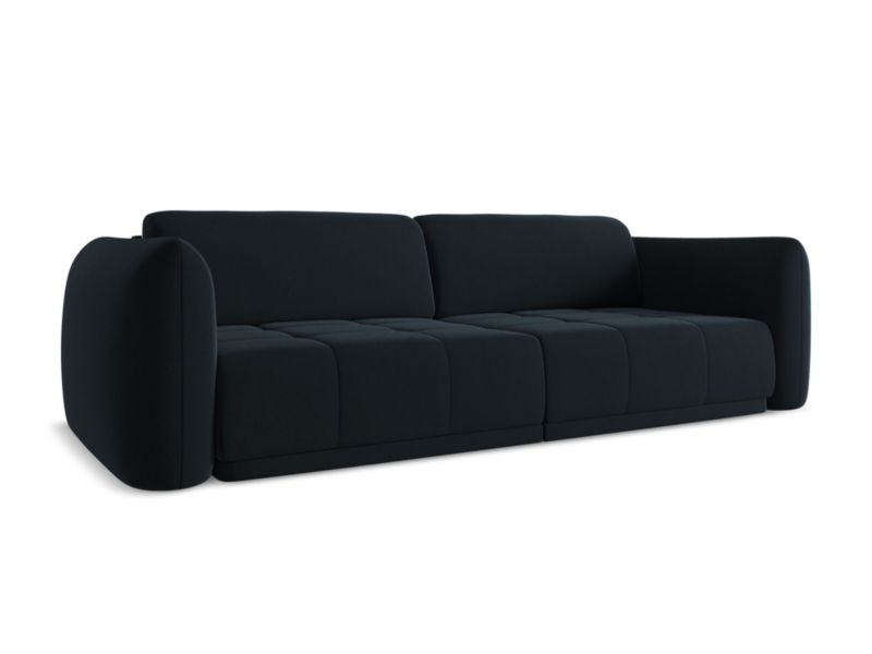 Kanapa 4-osobowa Makamii Hoku z weluru 250x105 cm królewski niebieski 1 szt.