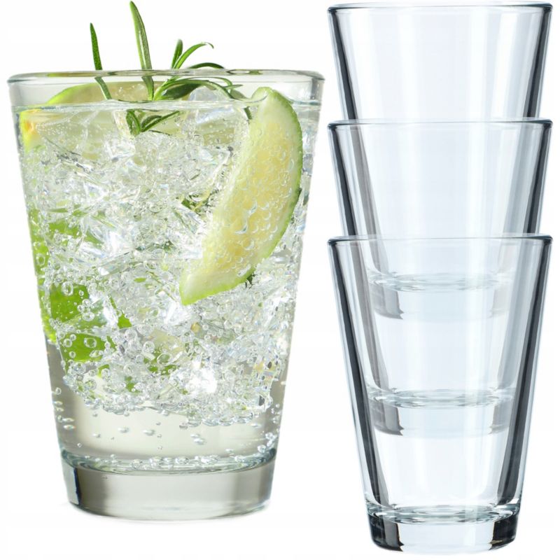 Szklanki KADAX 170ml Do Napojów Drinków Wody Zestaw Komplet Szklanek 4 szt.