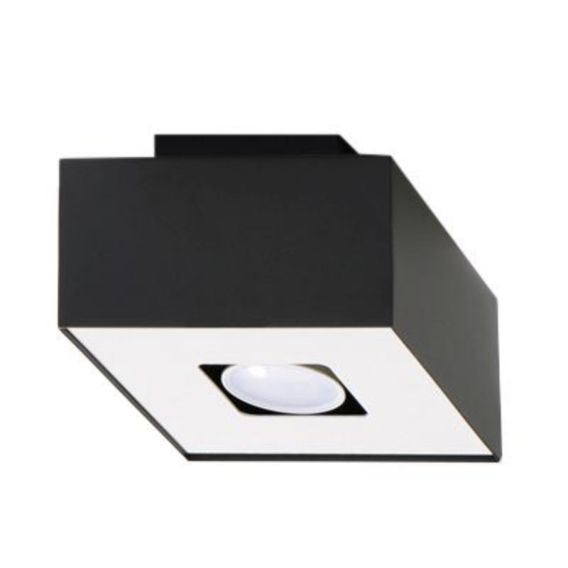Plafon Sollux Lighting MONO 1 czarny 1 szt.