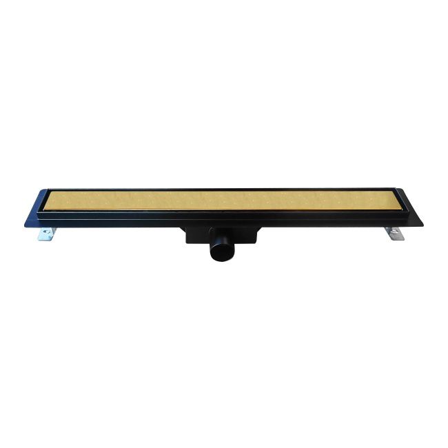 Odpływ liniowy Designe 70 cm czarny / złoty