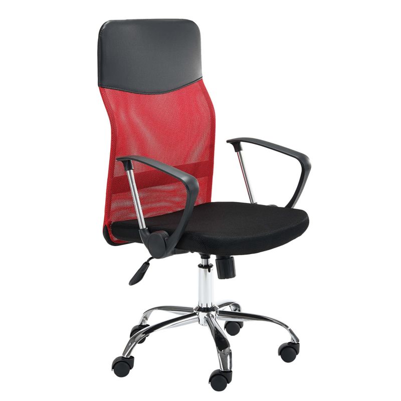 Fotel biurowy OCF7 materiałowy Czerwony 1 szt.