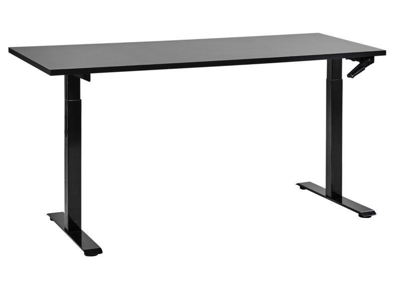 Biurko regulowane Manualny Czarny Destines 160 x 72 cm 1 szt.