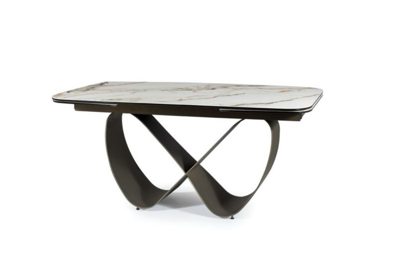 Stół Signal rozkładany INFINITY CERAMIC 160(240)x95 biały/brązowy 1 szt